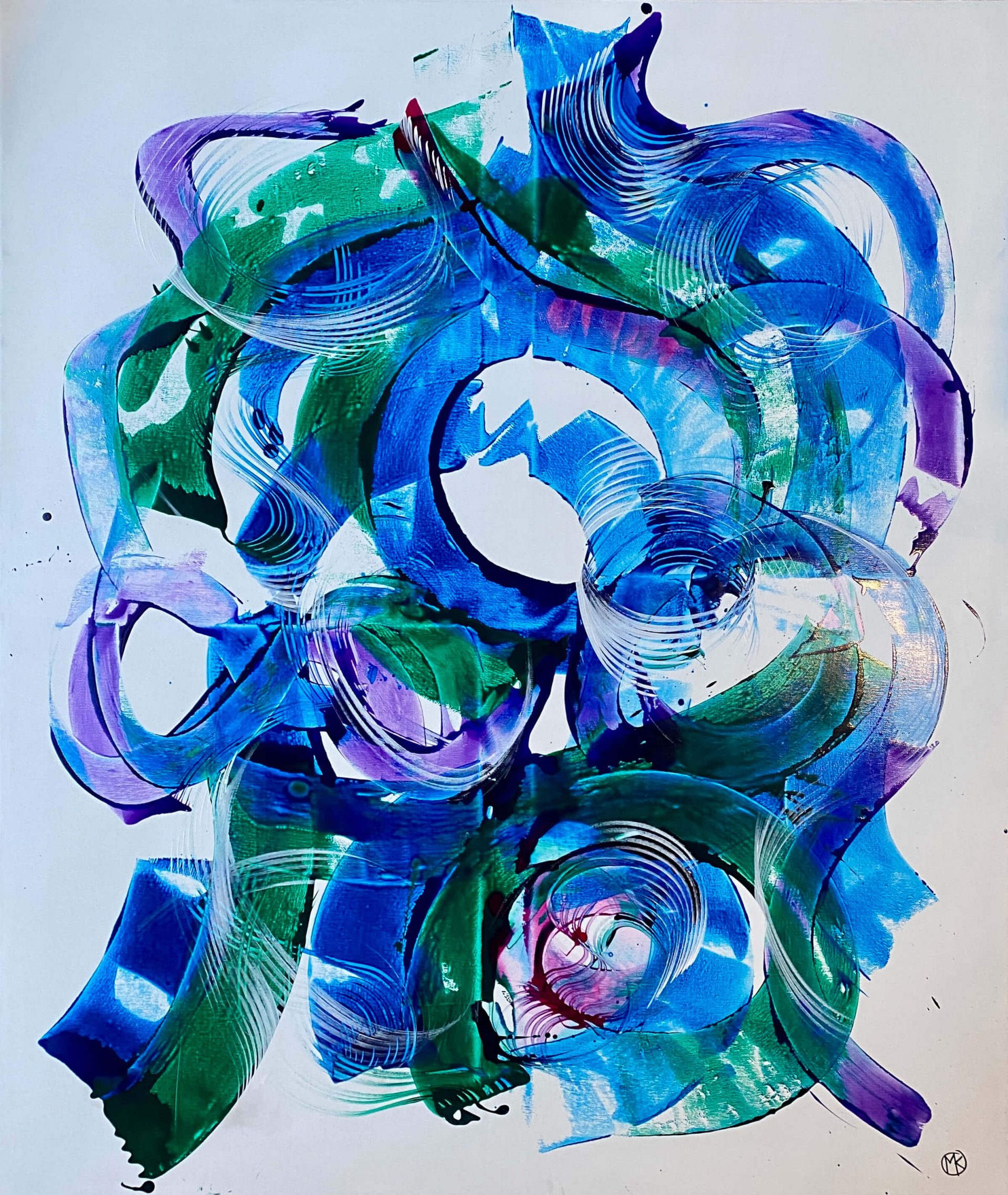 Major Krisztina - Hegyi forrás festmény