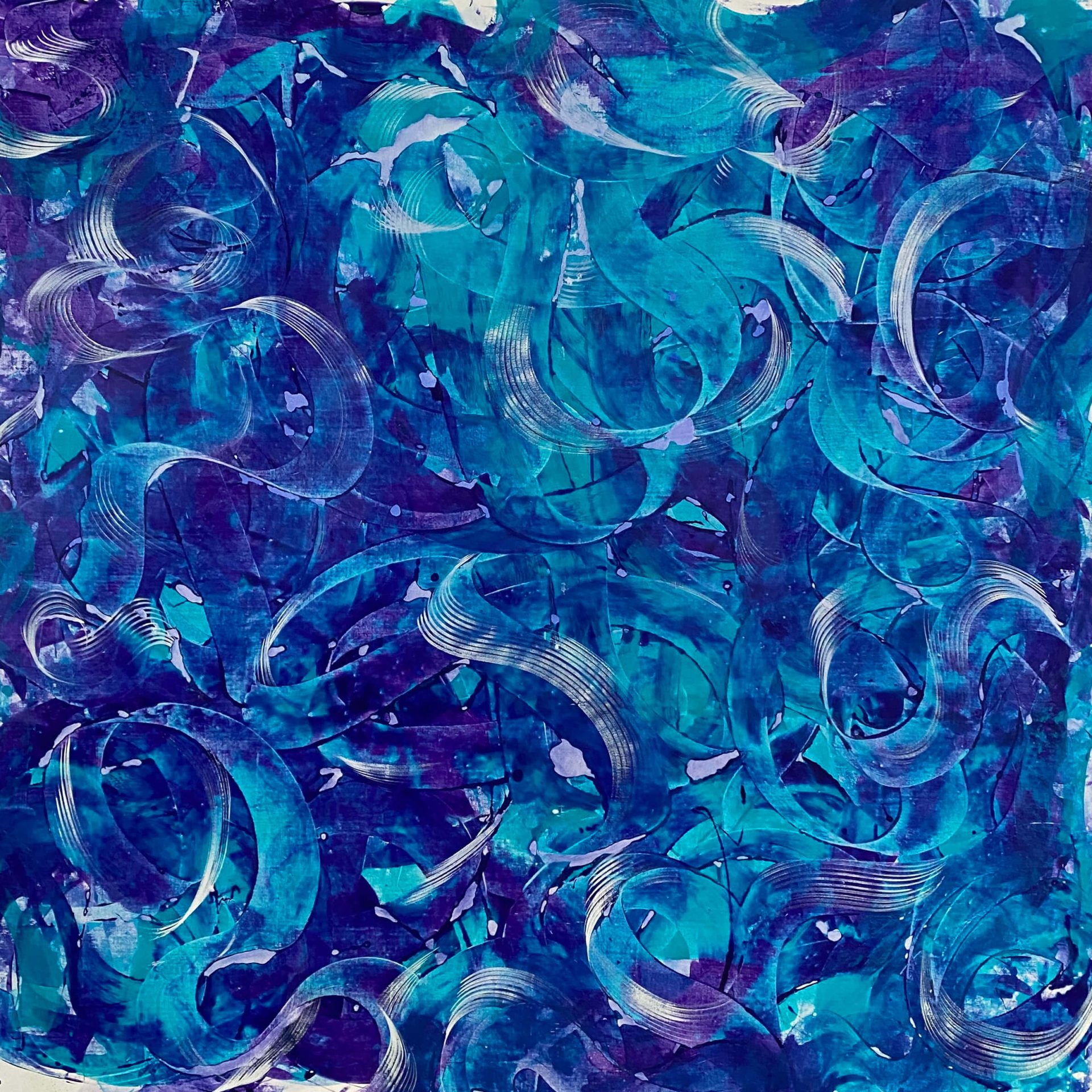 Major Krisztina - "Tabletták folyója" festmény