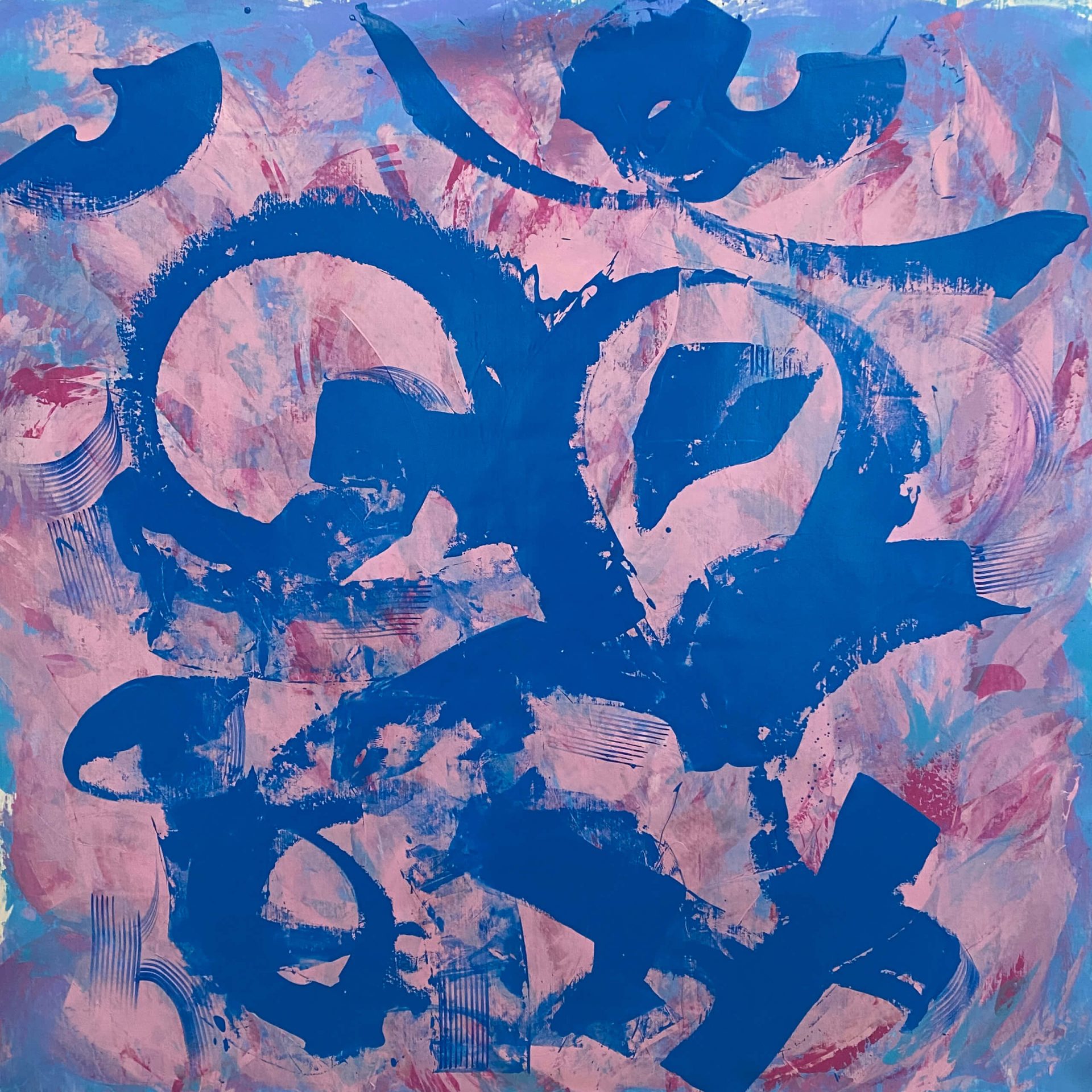 Major Krisztina - "Tabletták folyója" festmény